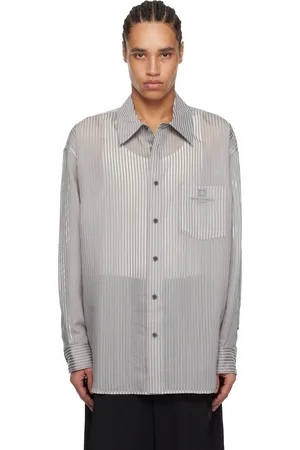 WOOYOUNGMI Gray Striped Shirt