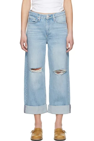 RAG&BONE Blue Logan Mid-Rise Jeans