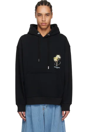 WOOYOUNGMI Black Palm Tree Hoodie