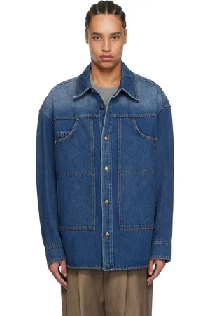 WOOYOUNGMI Blue Work Wear Denim Shirt