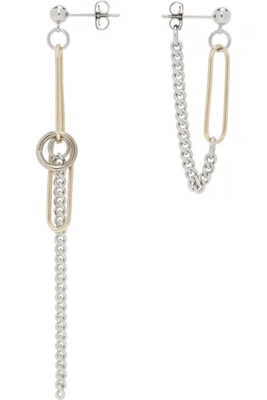 Justine Clenquet Silver & Gold Sid Earrings