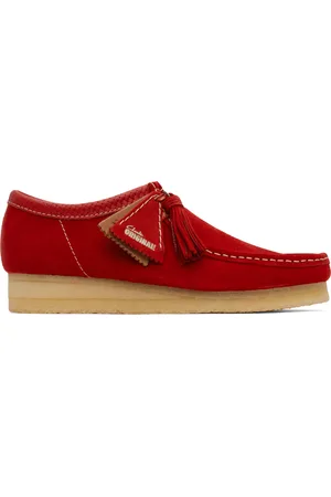 Clarks Red Wallabee Derbys