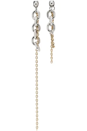Justine Clenquet Silver & Gold Dana Earrings
