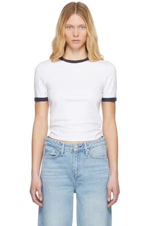 RAG&BONE White Mia Ringer T-shirt