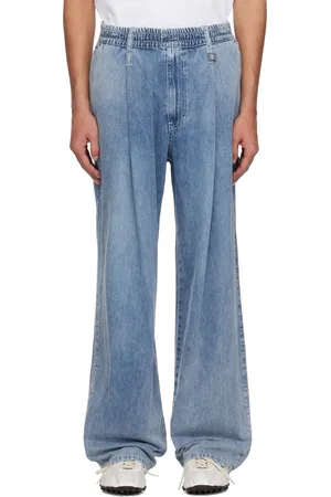 WOOYOUNGMI Blue One-Tuck Banding Denim Jeans