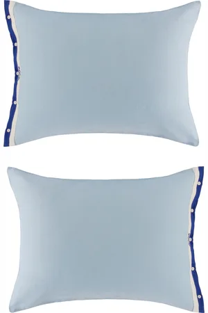 BODE Blue & White Seedling Stripe Pillowcase Set
