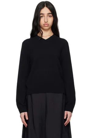 Totême Navy Classic V-neck Sweater