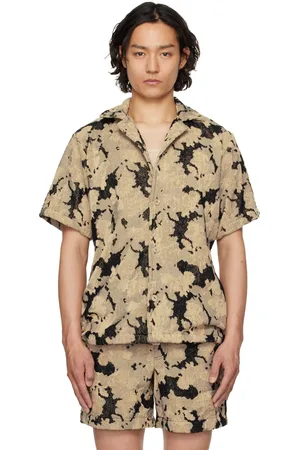 Oas Beige & Black Jura Contraste Cuba Terry Shirt