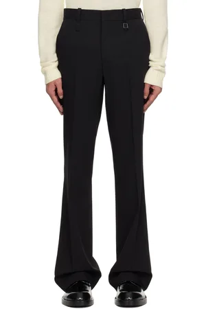 WOOYOUNGMI Black Wool Straight Pants