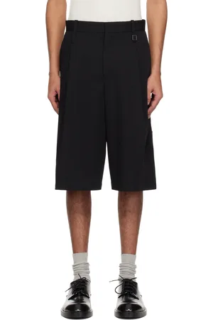 WOOYOUNGMI Black Wool Shorts