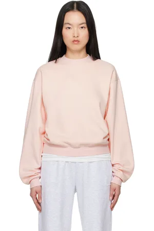 SKIMS Pink Cotton Fleece Classic Crewneck Sweatshirt