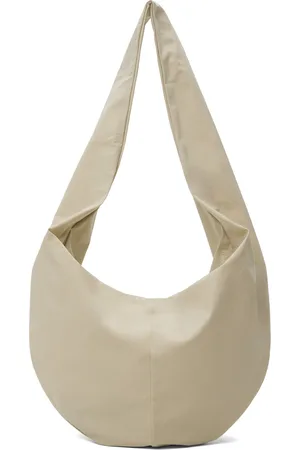 GABRIELA COLL GARMENTS Beige No.250 Crossed Fabric Bag