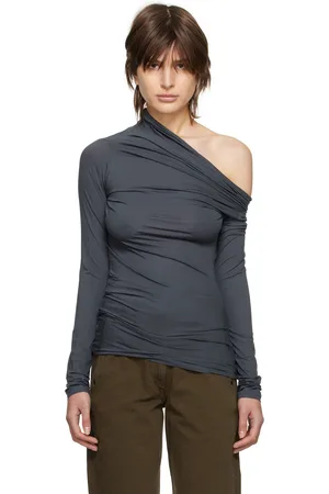LEMAIRE Gray Foldover Long Sleeve T-Shirt