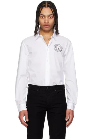 VERSACE White V-Emblem Shirt