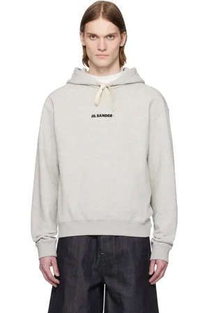 Jil Sander Gray Logo Hoodie
