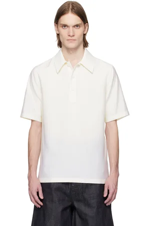 Jil Sander Off-White Virgin Wool Polo
