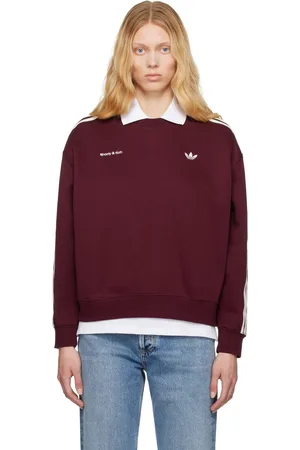 Sporty & Rich Burgundy adidas Originals Edition Track Sweatshirt