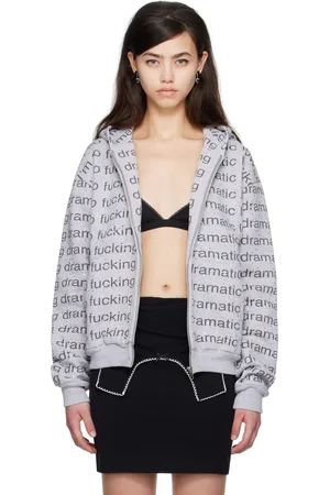Petra Collins SSENSE Exclusive Gray JennyFax Edition Oversized Hoodie