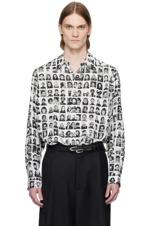 MARTINE ROSE White & Black Classic Shirt