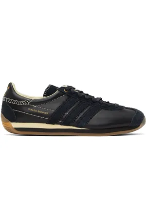 WALES BONNER Black adidas Originals Edition WB Country Sneakers