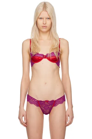 FLEUR DU MAL Red & Purple Naomi Bra