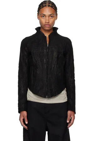 JULIUS Warped Leather Jacket