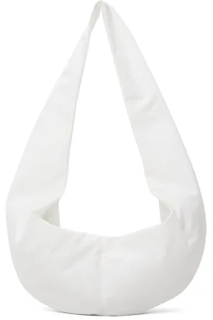 GABRIELA COLL GARMENTS White No.297 Small Crossed Fabric Bag