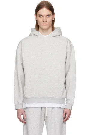 SKIMS Gray Fleece Lounge Relaxed Hoodie