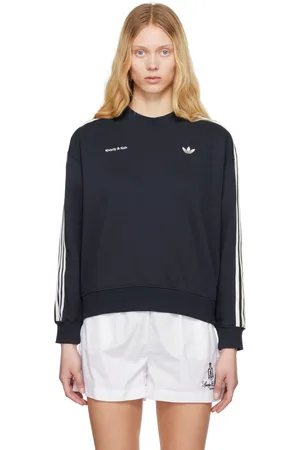 Sporty & Rich Navy adidas Originals Edition Track Crewneck Sweatshirt