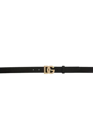 Dolce & Gabbana Black Logo Belt