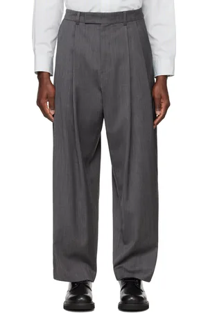 SYSTEM Gray Wide Trousers