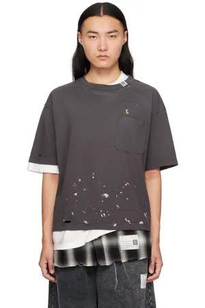 Maison Mihara Yasuhiro Gray Triple Layered T-shirt