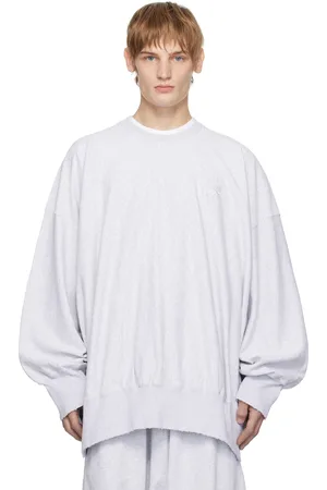 Hed Mayner Gray Reebok Edition Crewneck Sweatshirt