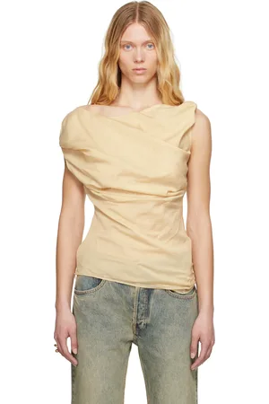 Entire Studios Beige Twist Top