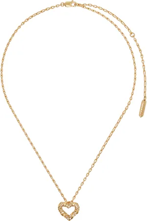 Lanvin Gold Mélodie Heart Necklace