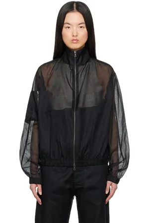 GABRIELA COLL GARMENTS Black No.261 Taffeta Pocket Zipper Jacket