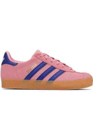 adidas Little Kids Pink & Blue Gazelle Sneakers