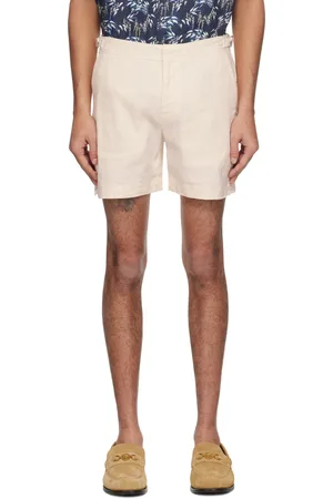 Orlebar Brown Off-White Bulldog Garment Dye Shorts