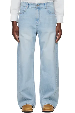 SYSTEM Blue Twisted Side Seam Denim Jeans