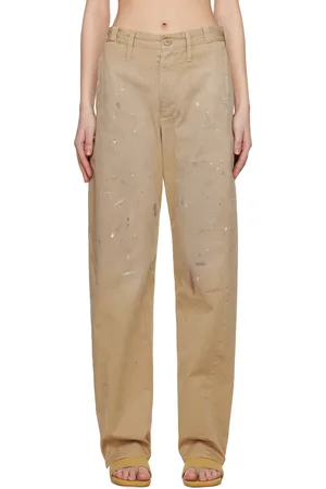 Maison Margiela Beige Tailored Painter Trousers