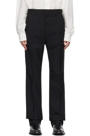 Acne Studios Black Stripe Trousers