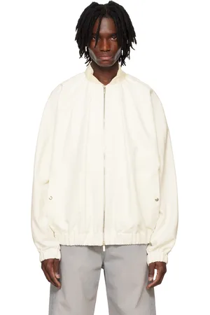 SYSTEM Off-White Shirring Bomber Jacket