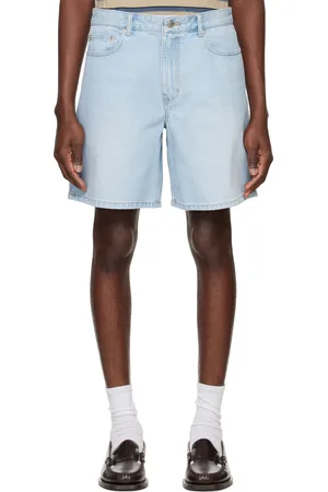 SYSTEM Blue Bermuda Denim Shorts
