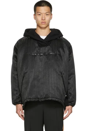 VALENTINO Black Nylon Logo Jacket