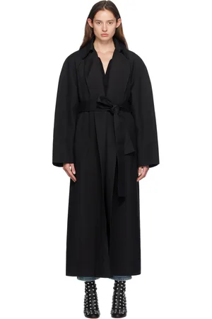 Khaite Black Roth Coat