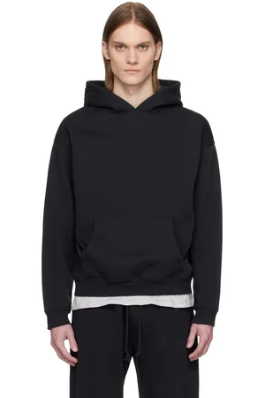 SKIMS Black Fleece Lounge Relaxed Hoodie