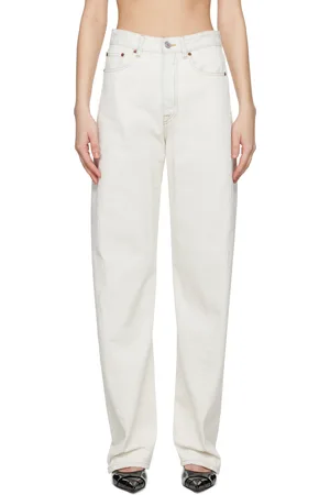 Maison Margiela Off-White Contrast Stitch Jeans