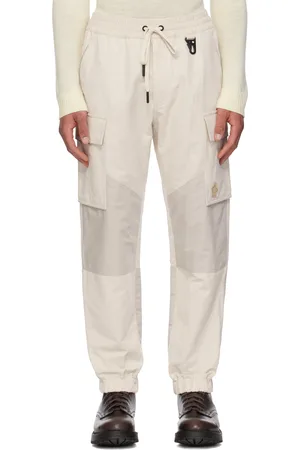 Moncler Moncler x FRGMT Hiroshi Fujiwara Beige Cotton & Linen Jogging Cargo Pants