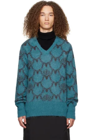 SOUTH2 WEST8 Blue V-Neck Sweater