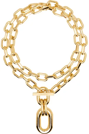 Paco rabanne Gold Double XL Link Pendant Necklace
